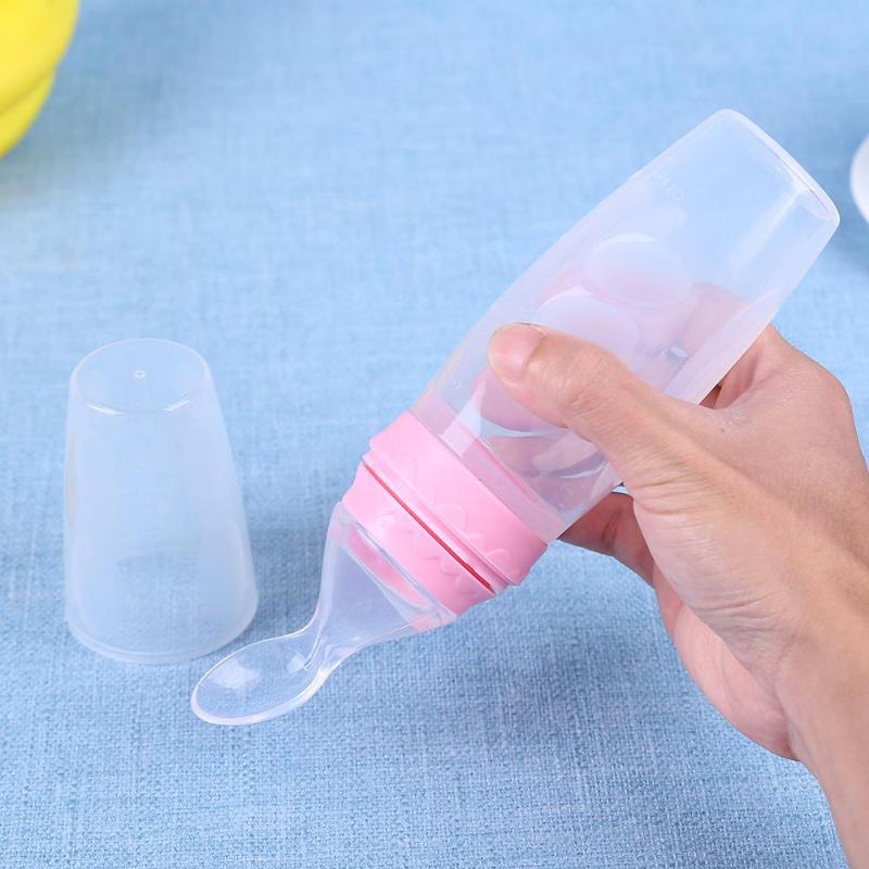 Squeeze Baby Feeding Spoon – Soft Silicone Puree Spoon