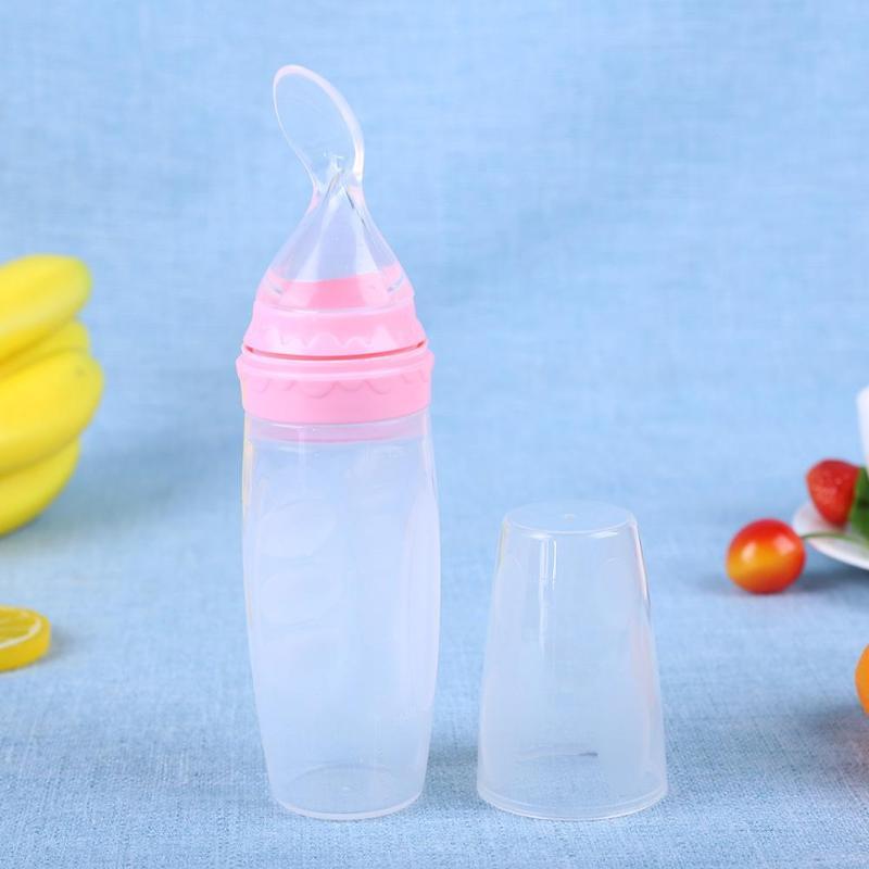 Squeeze Baby Feeding Spoon – Soft Silicone Puree Spoon