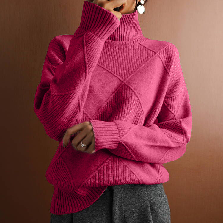 Women's Cashmere Turtleneck Sweater - Ultra Soft & Cozy
