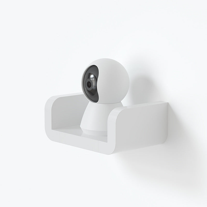 Modern Plastic Wall Shelf - Suction Mount Organizer for Bathroom/Kitchen