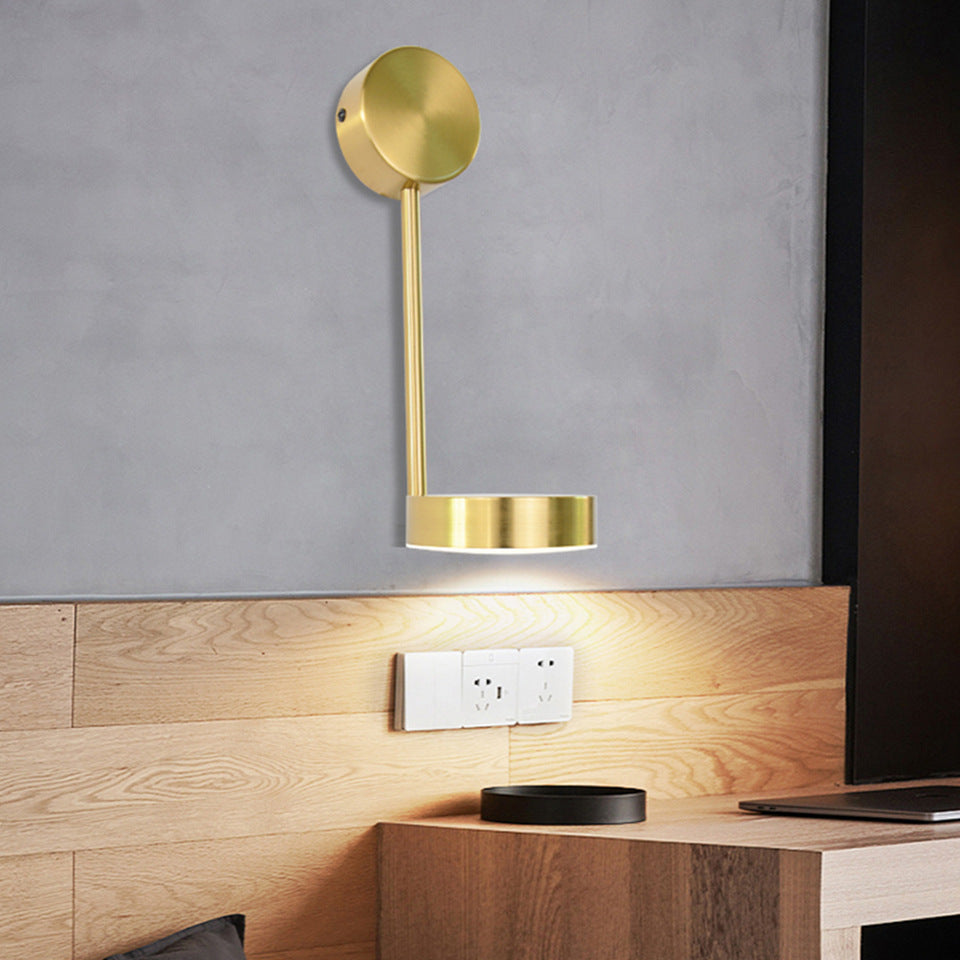 Modern Rotary Key Bedside Lamp - Adjustable Nightstand Lighting with Stylish Design
