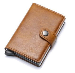 RFID Metal Wallet - Vintage Men's Leather