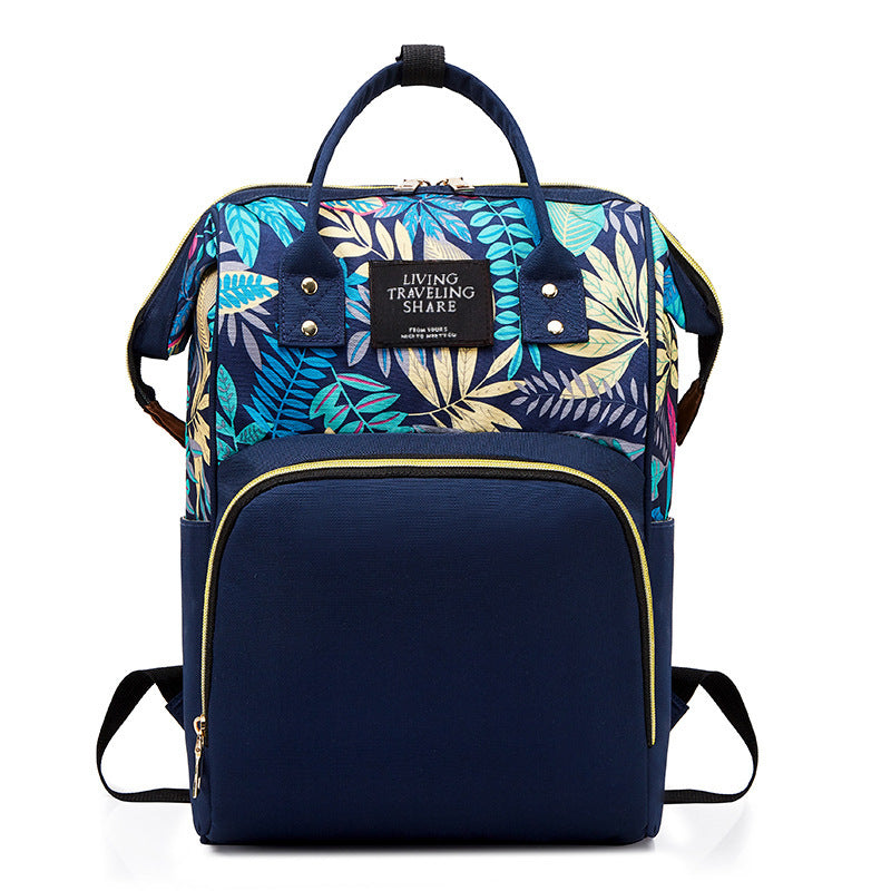 Stylish Mommy Backpack – 35L Spacious Diaper Bag with Zipper Pockets