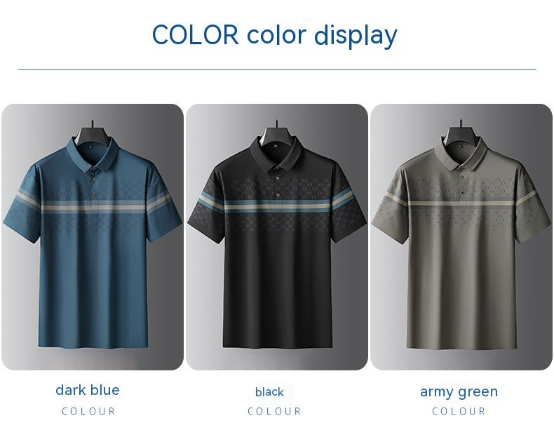 Business Men's Polo Shirt Breathable T-shirt
