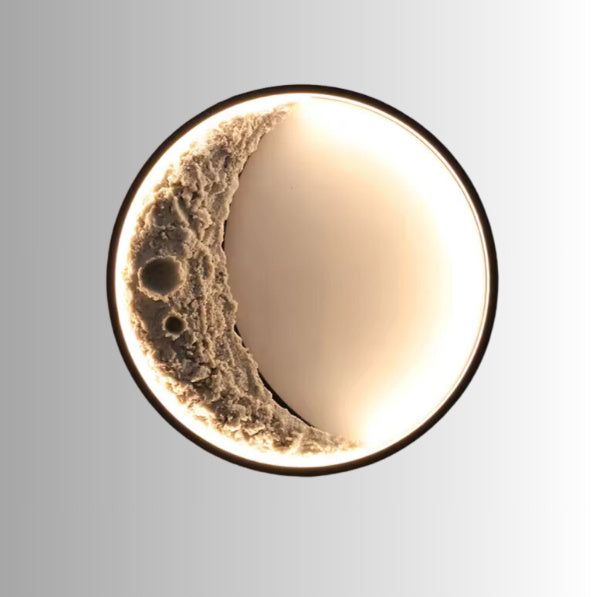 Moon Phase Wall Lamp - Decorative Night Light for Living Room & Bedroom
