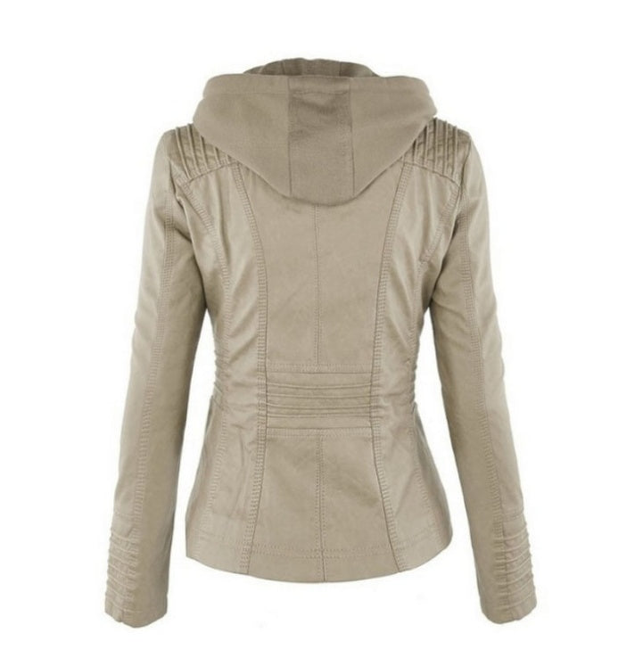 Veste d'été en cuir pour femme