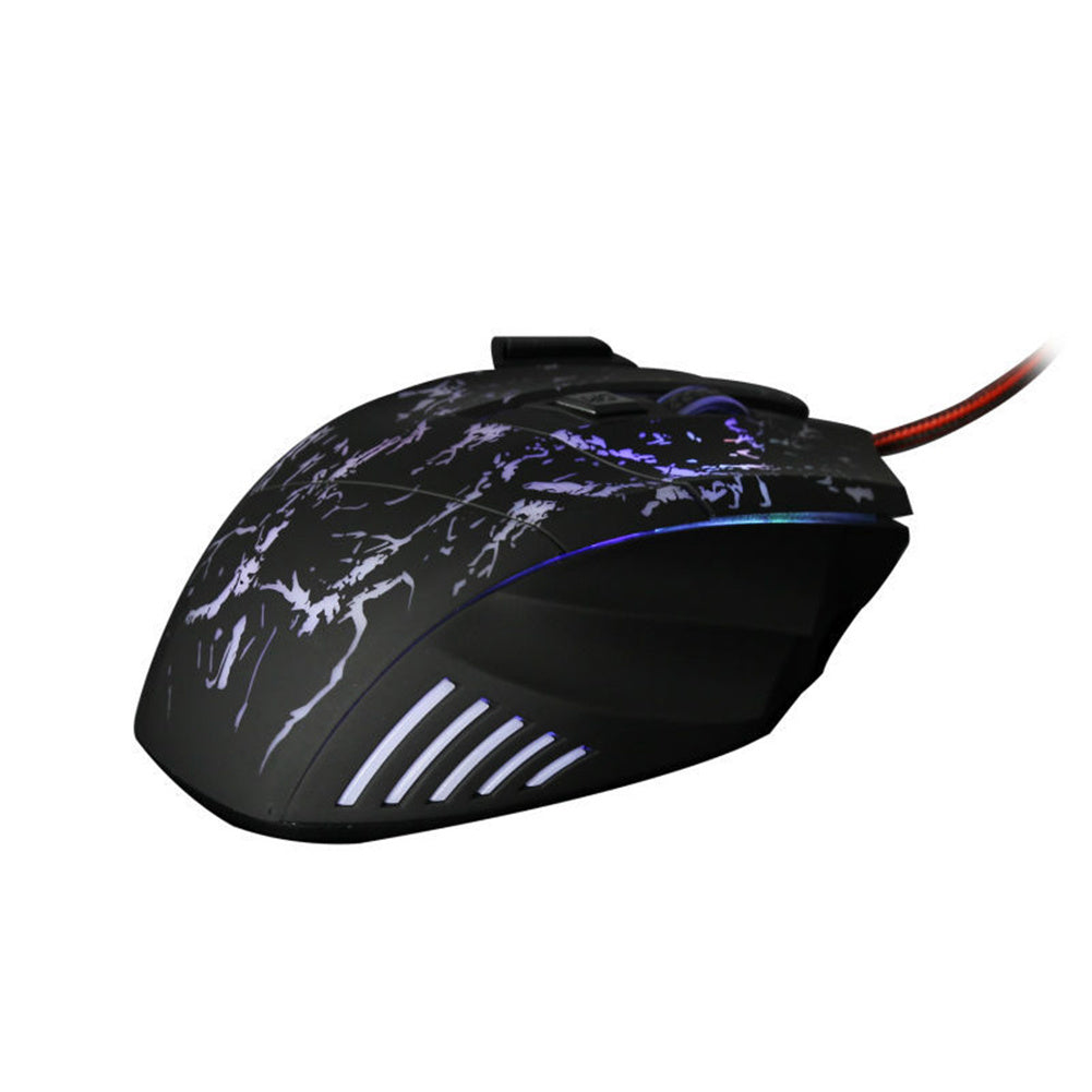 Transparent RGB Gaming Mouse – 1200DPI Wired Optical Mouse with 7 Buttons