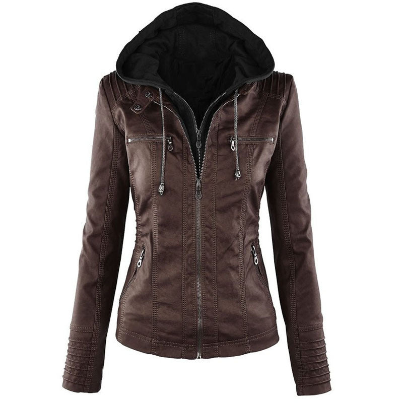 Veste d'été en cuir pour femme