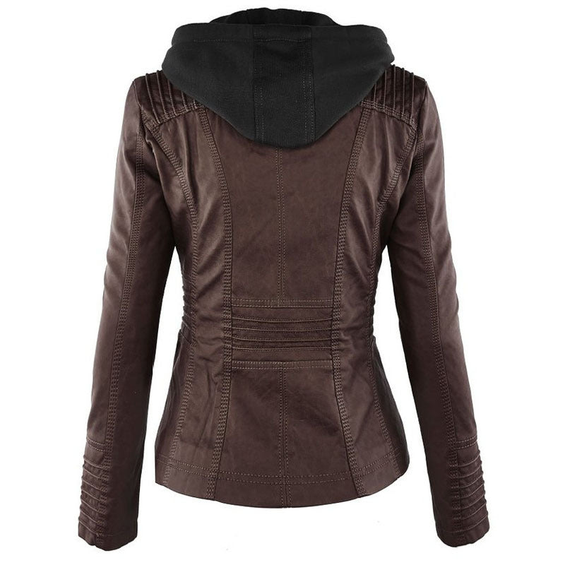 Veste d'été en cuir pour femme