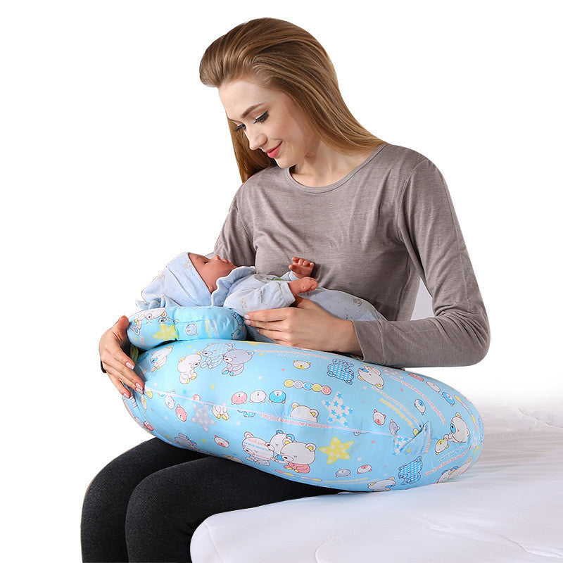 60x65cm Maternity Pillow – Breathable Cotton for Nursing & Side Sleep
