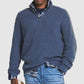 Men's Ribbed Knit Half-Zip Sweater – Timeless Style & Warmth