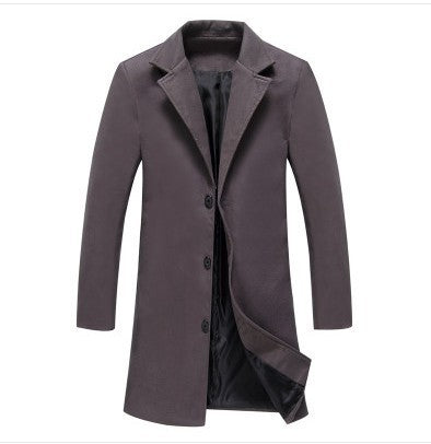Manteau d'automne et d'hiver long pour homme