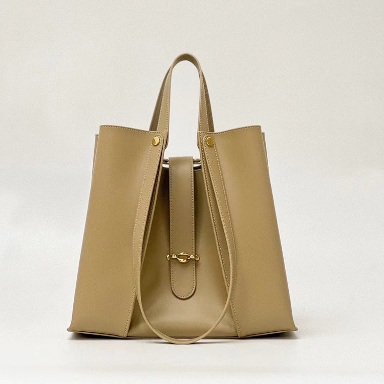 Genuine Leather Large Capacity Tote Bag for Women