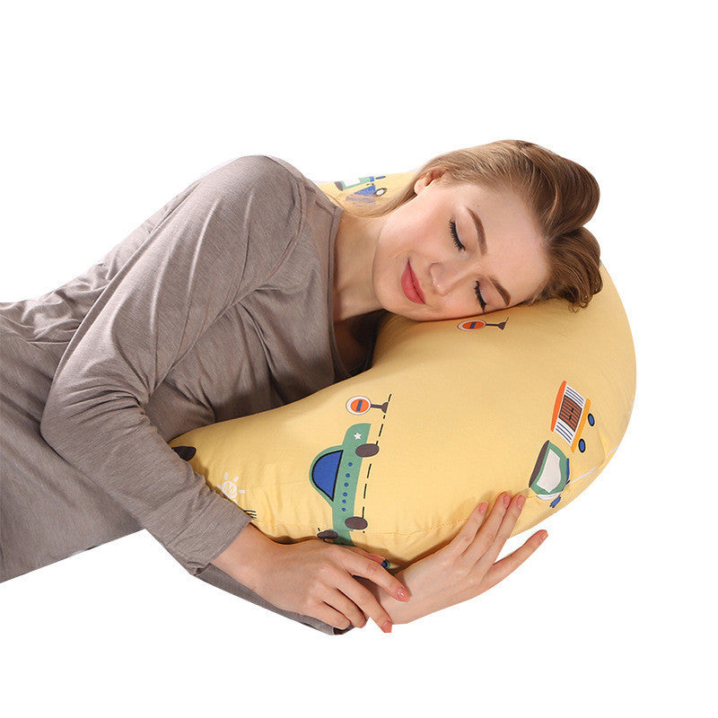 60x65cm Maternity Pillow – Breathable Cotton for Nursing & Side Sleep