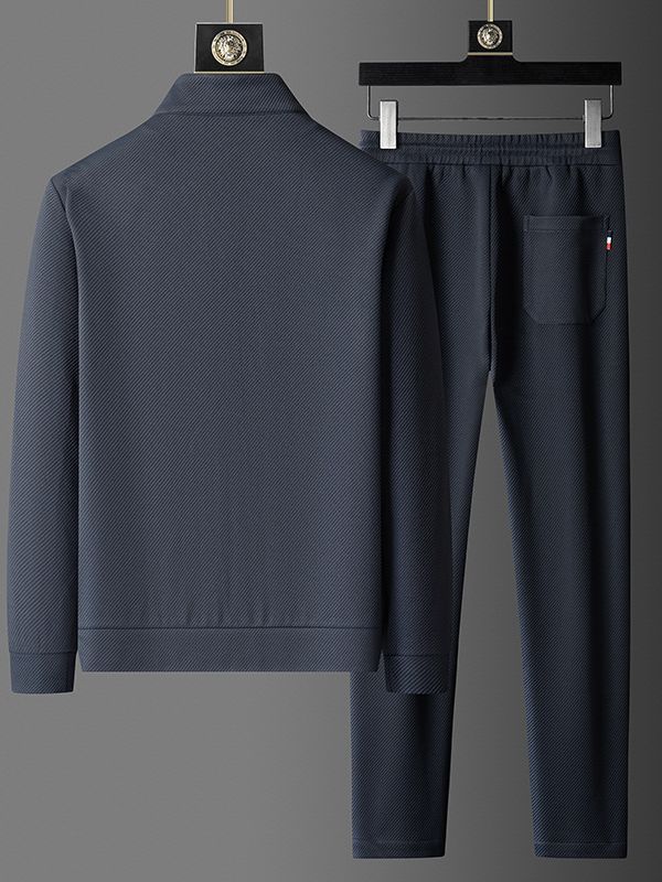 Men's Premium Zip-Up Tracksuit - Comfort Fit Lounge Set