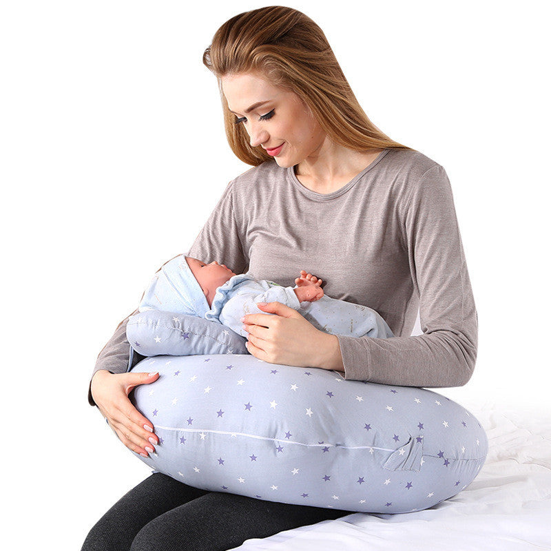 60x65cm Maternity Pillow – Breathable Cotton for Nursing & Side Sleep