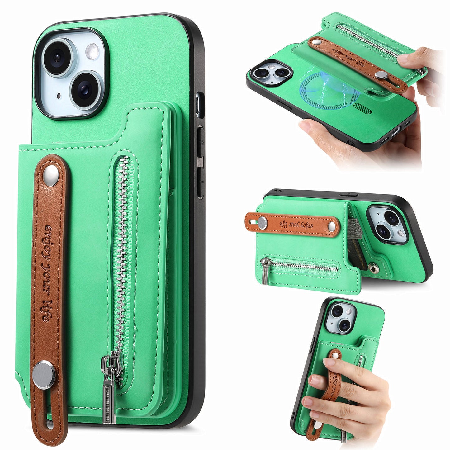 iPhone Case with Flip Card Holder Wallet