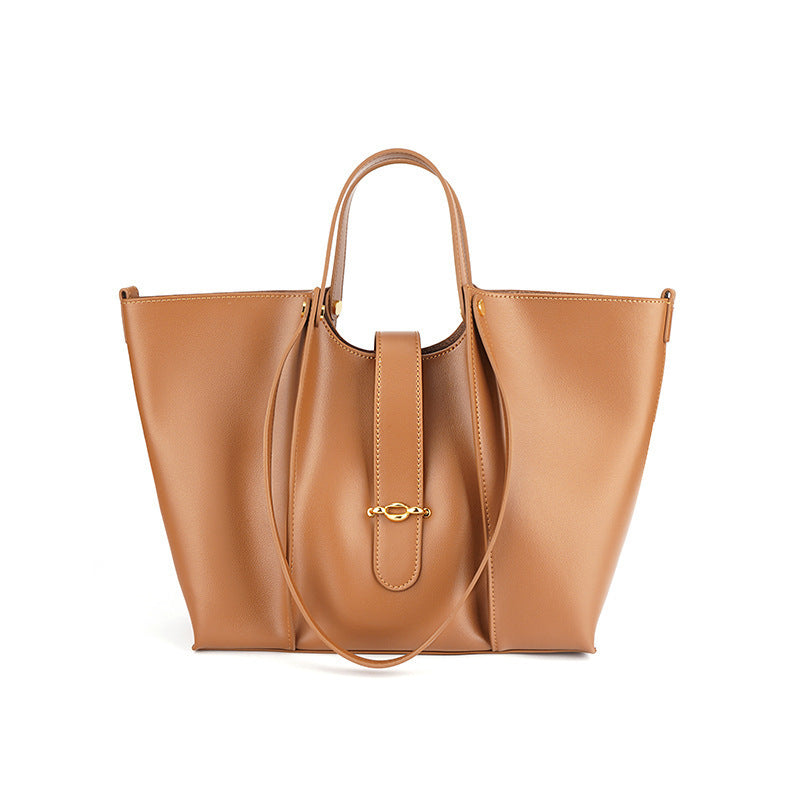 Genuine Leather Large Capacity Tote Bag for Women