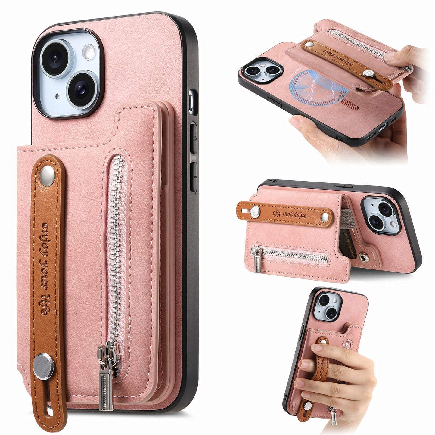 iPhone Case with Flip Card Holder Wallet