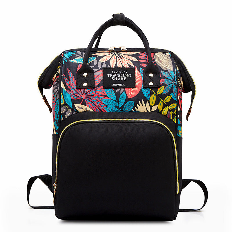 Stylish Mommy Backpack – 35L Spacious Diaper Bag with Zipper Pockets