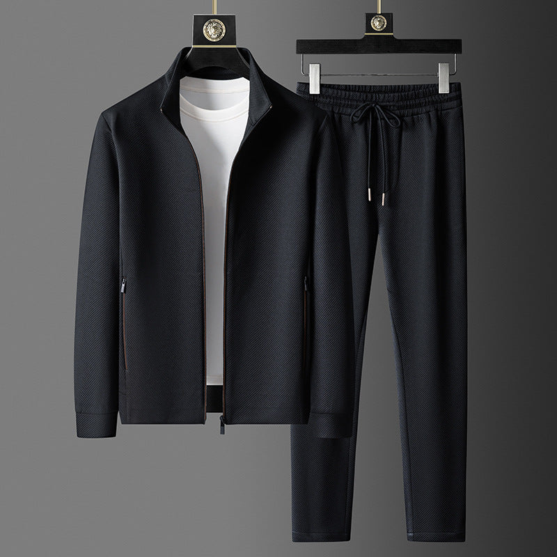 Men's Premium Zip-Up Tracksuit - Comfort Fit Lounge Set
