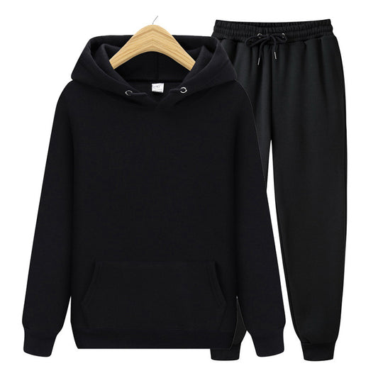 Pull à capuche tendance à col rond pour couple