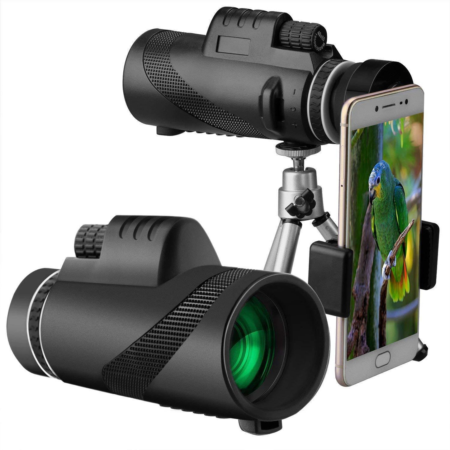 80x100 Monocular Telescope - HD Long Range Scope for Birdwatching & Travel