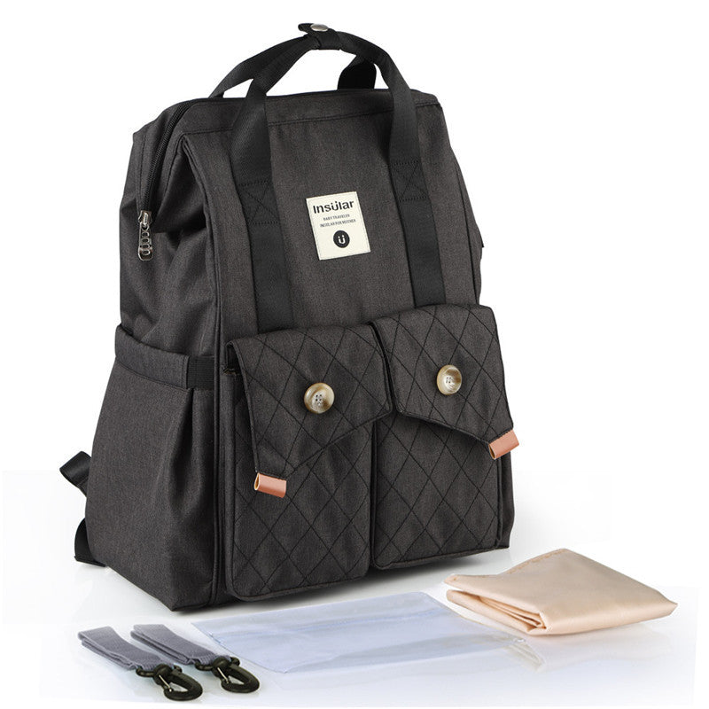 Versatile Mommy Backpack – Spacious 9kg Capacity Diaper Bag