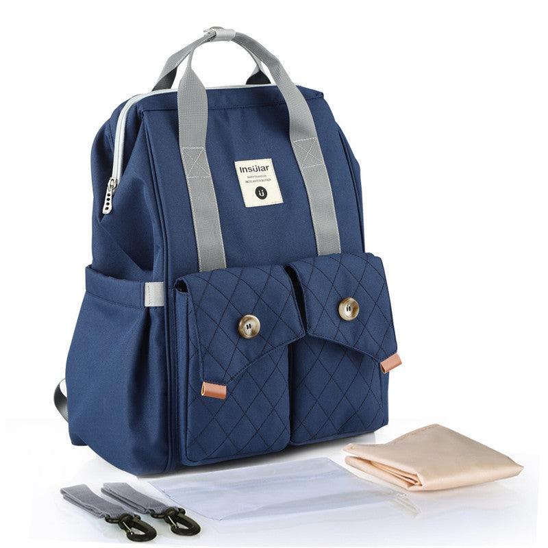 Versatile Mommy Backpack – Spacious 9kg Capacity Diaper Bag