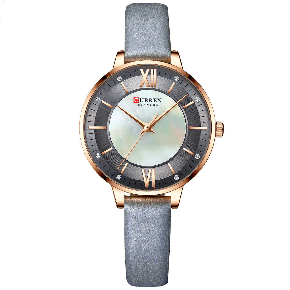 Women’s Fashion Leather Strap Watch – Casual Elegant Ladies Wristwatch