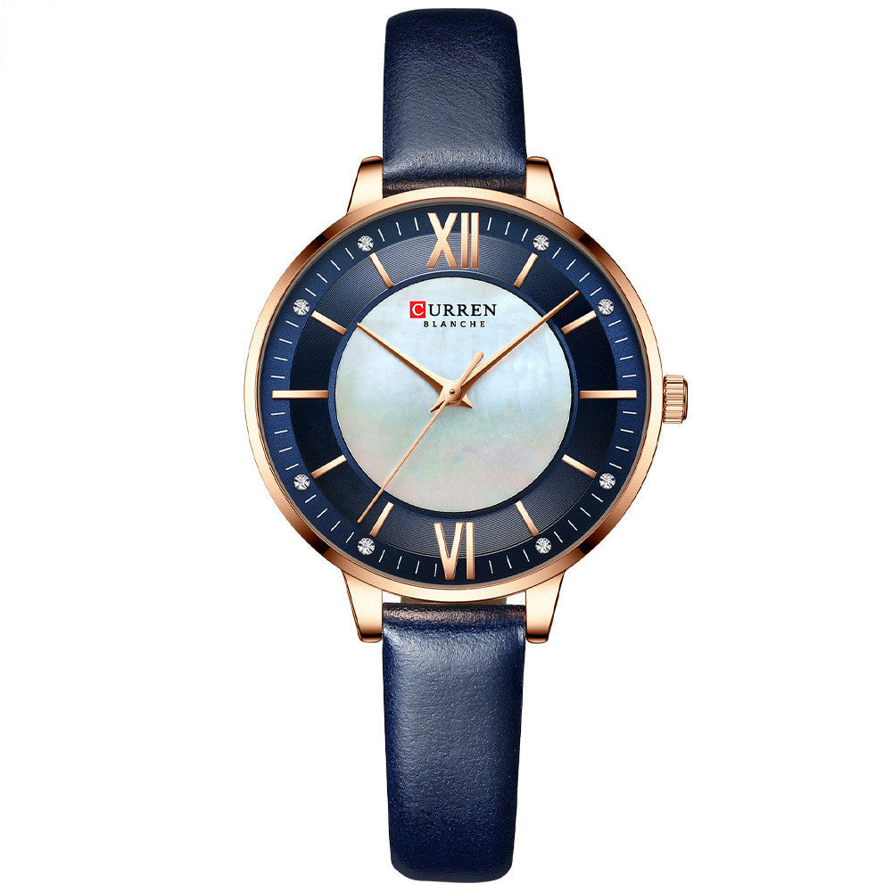 Women’s Fashion Leather Strap Watch – Casual Elegant Ladies Wristwatch