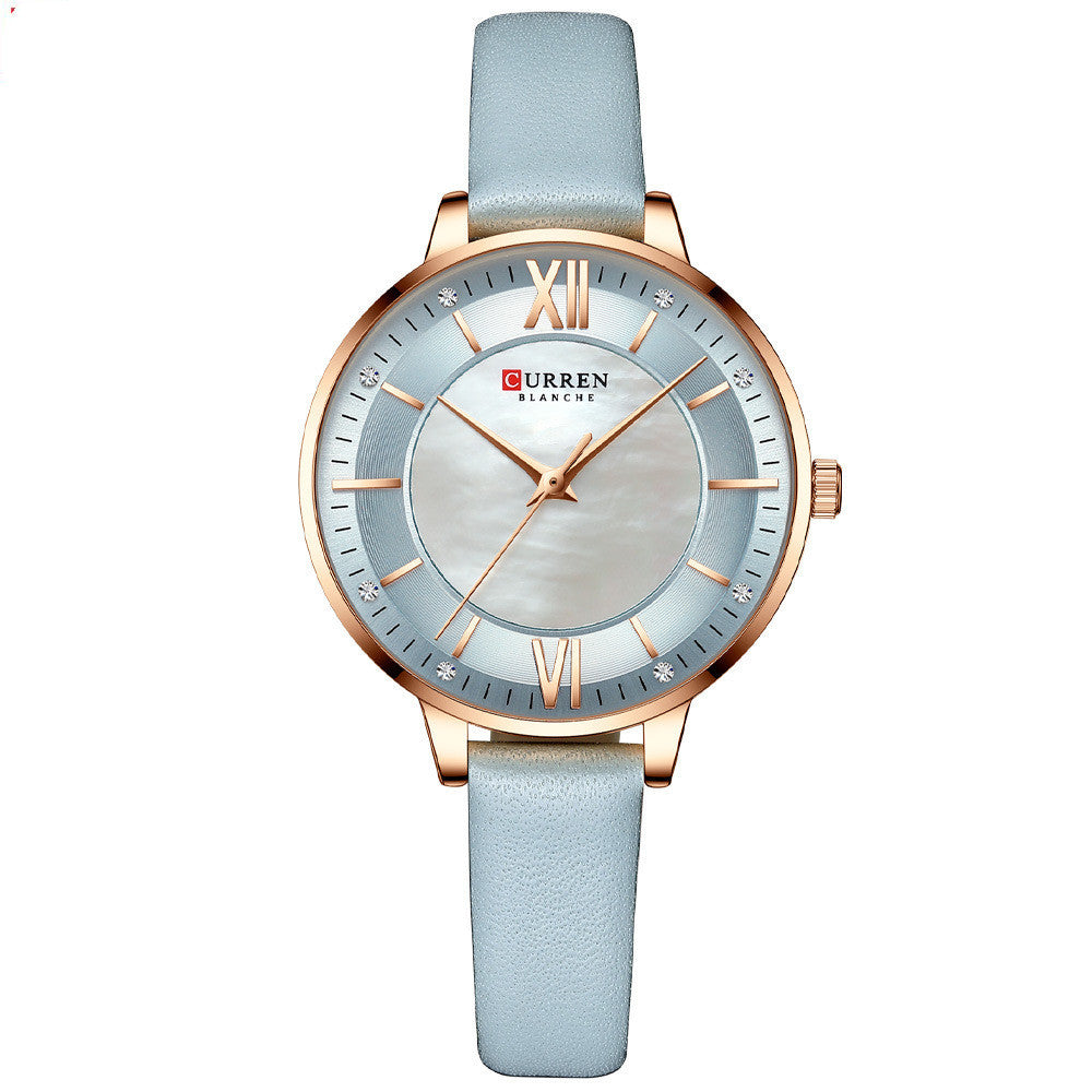 Women’s Fashion Leather Strap Watch – Casual Elegant Ladies Wristwatch