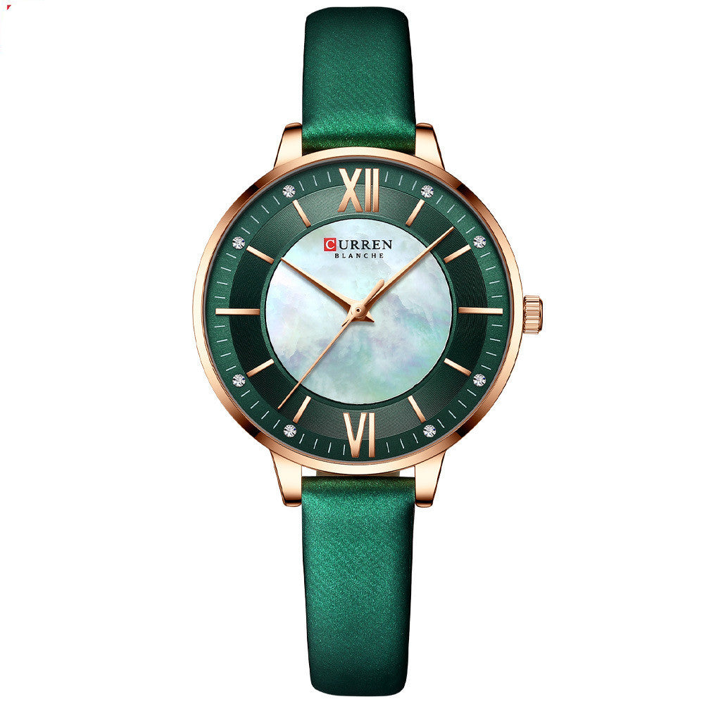 Women’s Fashion Leather Strap Watch – Casual Elegant Ladies Wristwatch