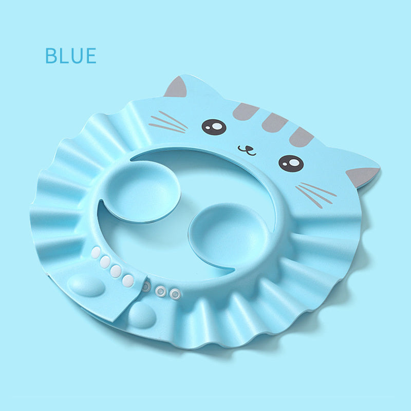 Waterproof Baby Shampoo Cap - Adjustable Ear Protection for Bath Time