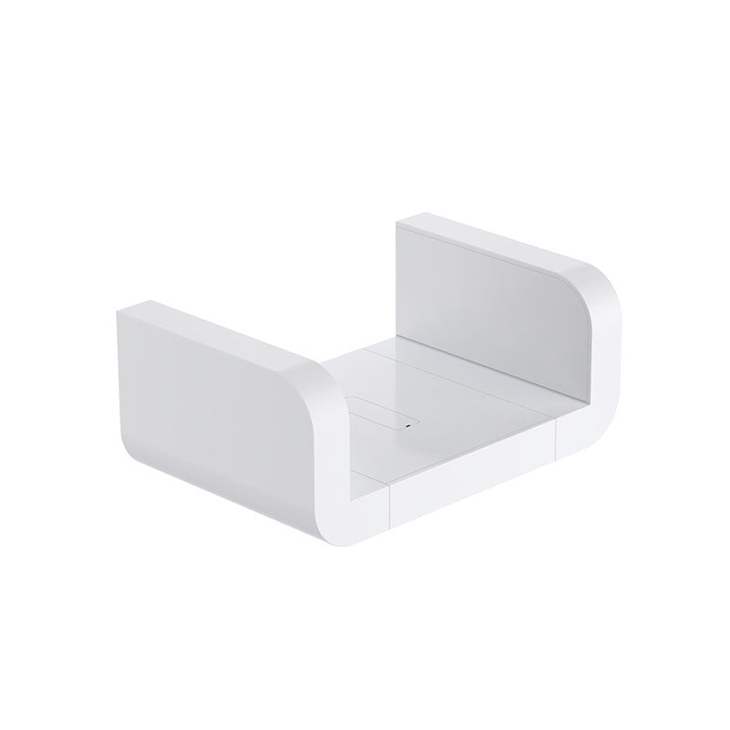 Modern Plastic Wall Shelf - Suction Mount Organizer for Bathroom/Kitchen