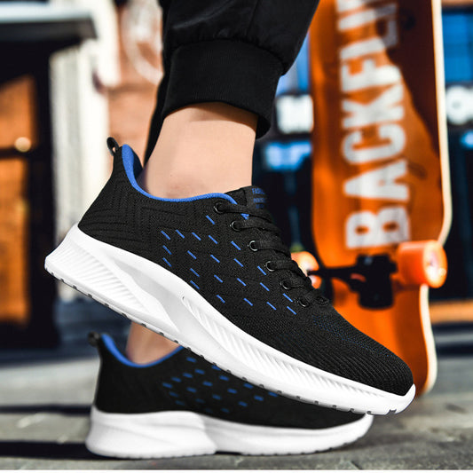 Men’s Ultralight Running Shoes – Breathable Flyknit Sneakers for Sports & Casual Wear
