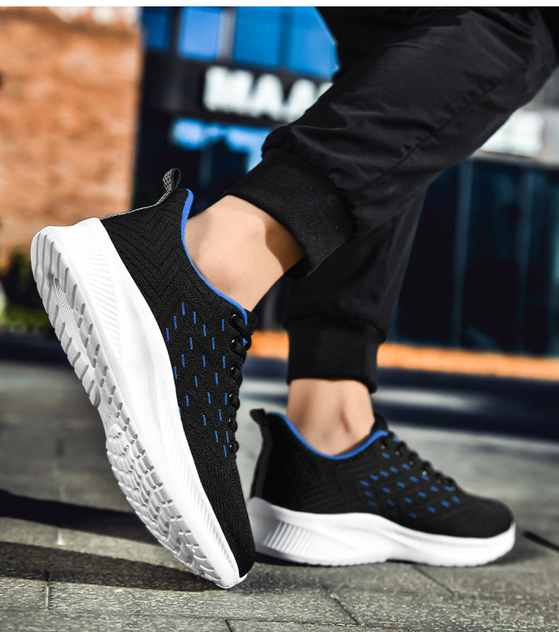 Men’s Ultralight Running Shoes – Breathable Flyknit Sneakers for Sports & Casual Wear