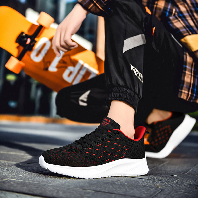 Men’s Ultralight Running Shoes – Breathable Flyknit Sneakers for Sports & Casual Wear