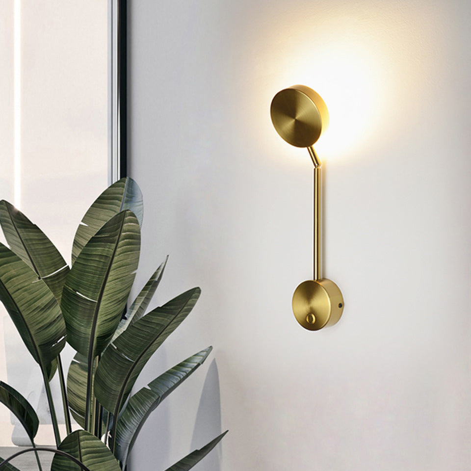 Modern Rotary Key Bedside Lamp - Adjustable Nightstand Lighting with Stylish Design