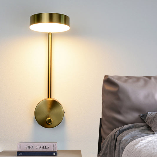 Modern Rotary Key Bedside Lamp - Adjustable Nightstand Lighting with Stylish Design