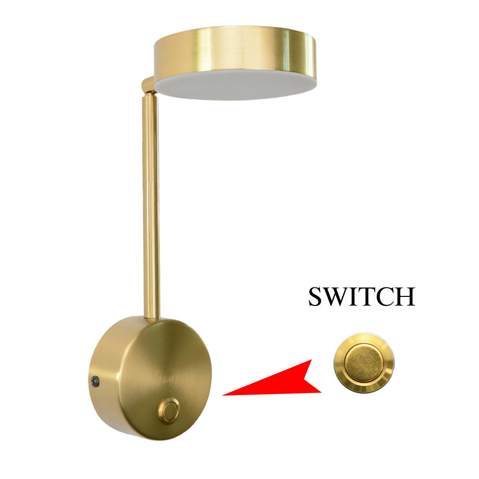 Modern Rotary Key Bedside Lamp - Adjustable Nightstand Lighting with Stylish Design