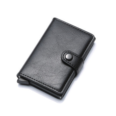 RFID Metal Wallet - Vintage Men's Leather