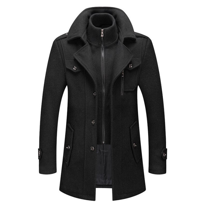 Two-piece winter coat for men