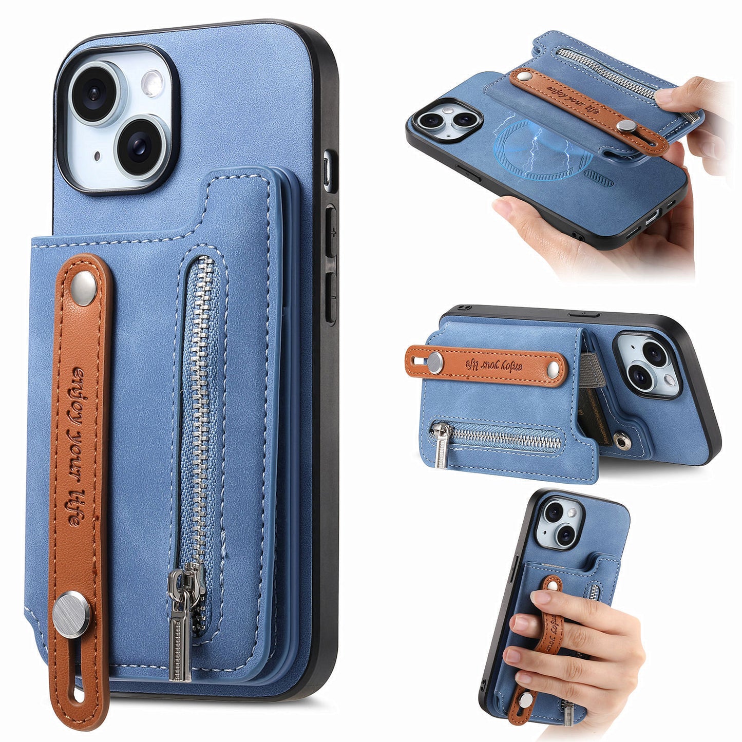 iPhone Case with Flip Card Holder Wallet
