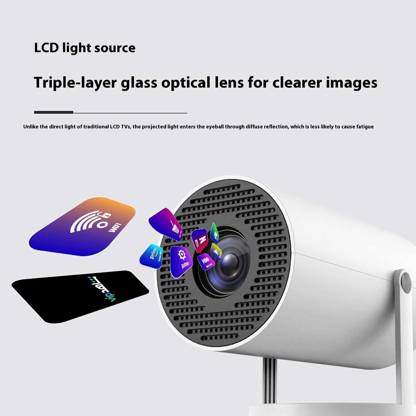 Magcubic HY300 Freestyle Projector – 4K/720P HD, 5G WiFi & Auto Keystone | Portable Home Theater