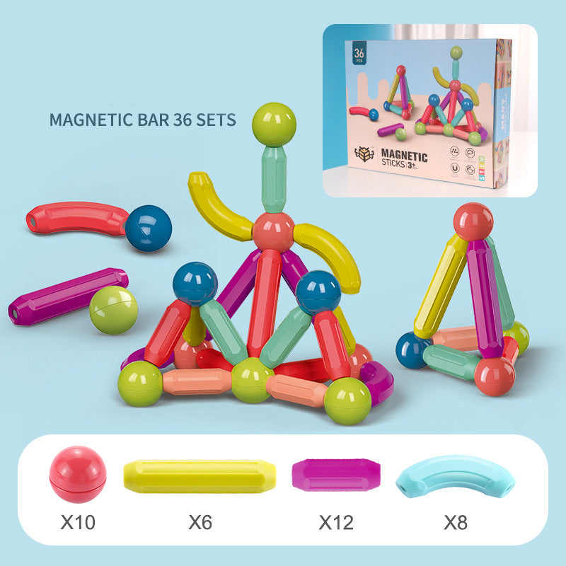 Magnetic Building Blocks Set – STEM Educational Construction Toys for Kids and Toddlers