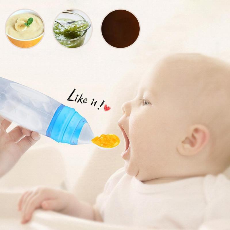 Squeeze Baby Feeding Spoon – Soft Silicone Puree Spoon