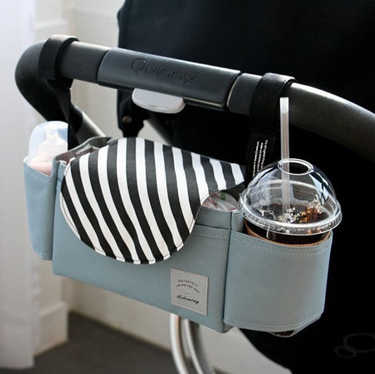Multifunctional Stroller Organizer – Diaper Bag & Cup Holder for Parents