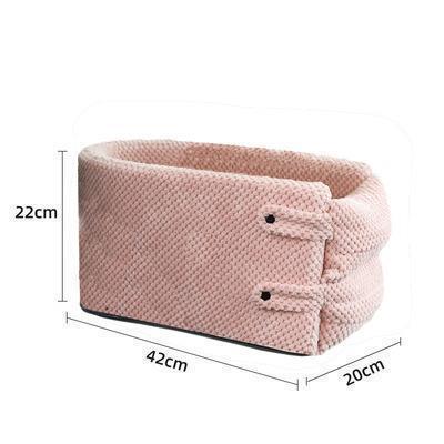 Portable Travel Pet Car Nest – Removable Zipper Design (42x20x25cm)"