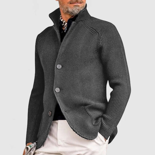 Fashionable Knitted Sweater Men's Coat